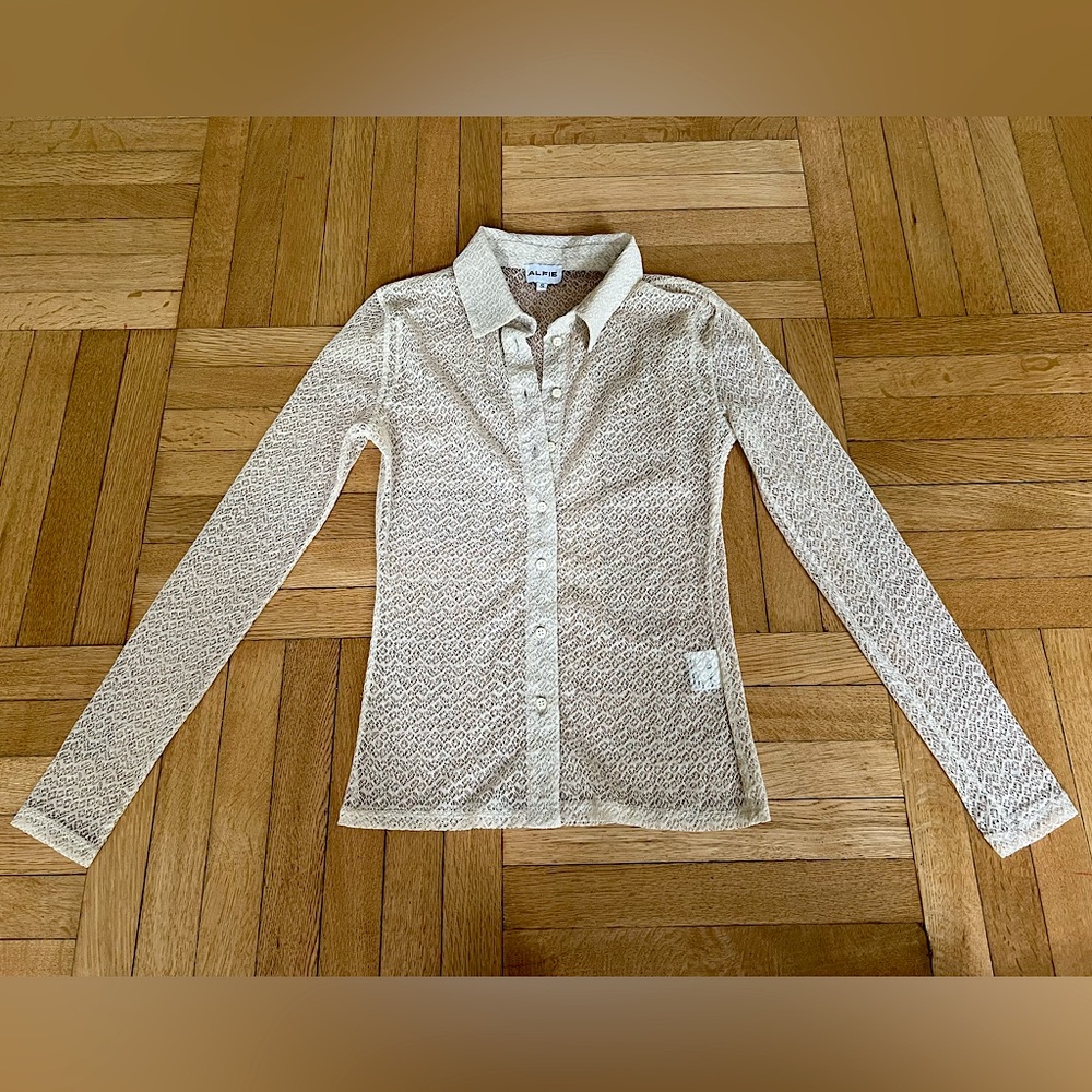 Brand New Alfie Paris Le Polo Lace Button Down